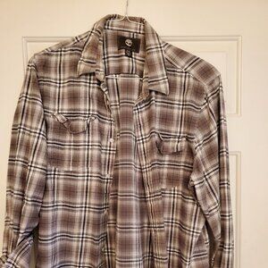 Timberland Long Sleeve Flannel Button Down, Men's XL